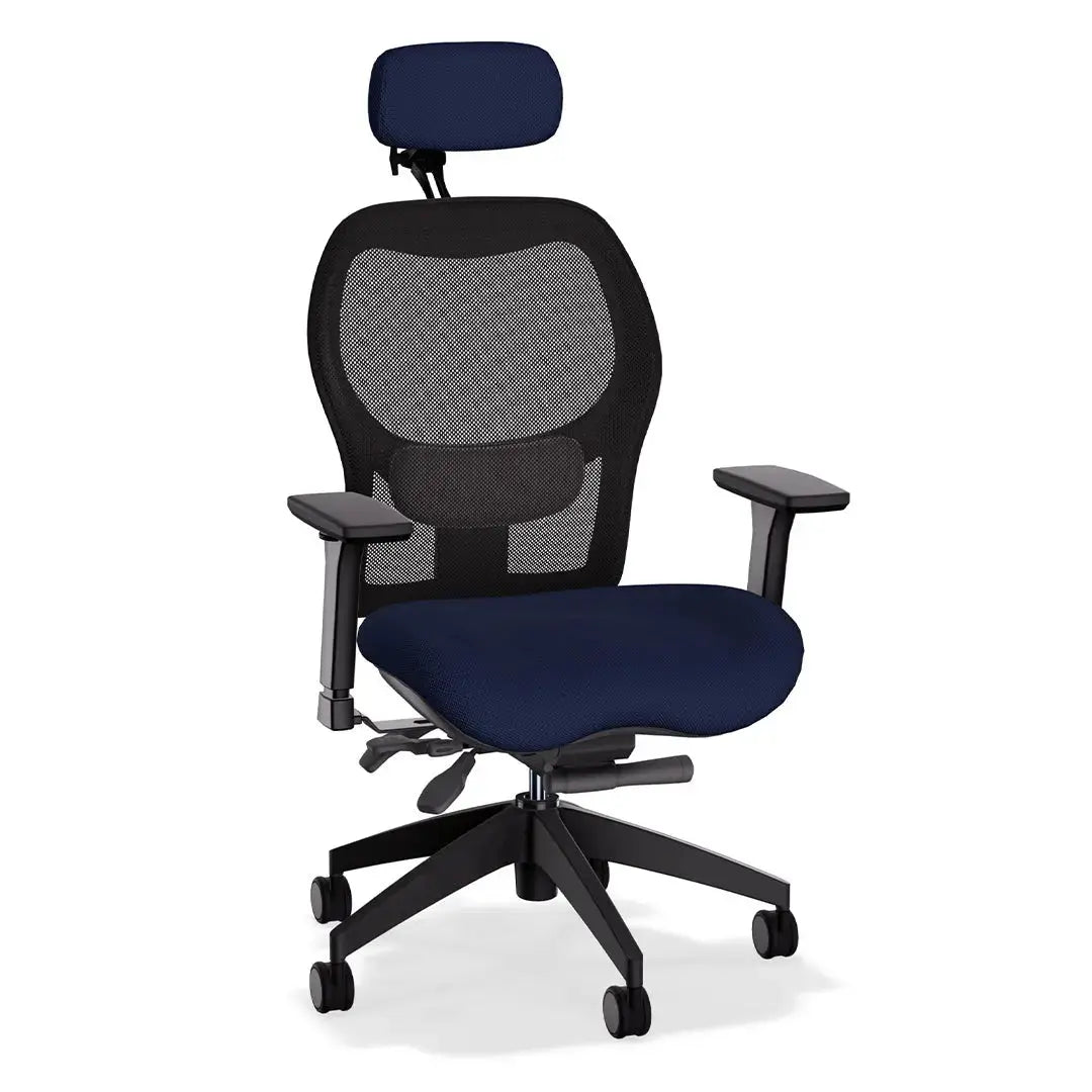 Brezza Ergonomic Mesh Desk Chair (With Headrest) Position 4