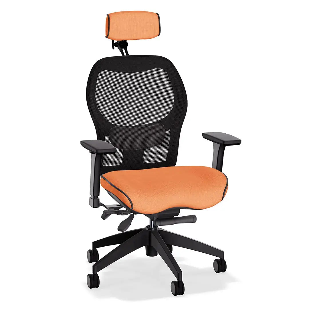 Brezza Ergonomic Mesh Desk Chair (With Headrest) Position 12